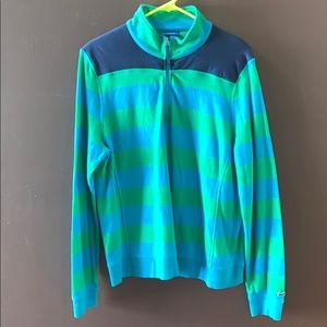 Le Tigre Striped 1/4 Zip Pullover. Like new XL